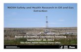 NIOSH Safety and Health Research in Oil and Gas Extraction