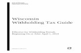 W166 Wisconsin Employers Withholding Tax Guide - December 2016