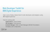 Web Developer Toolkit for IBM Digital Experience