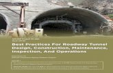 Best Practices For Roadway Tunnel Design, Construction ...