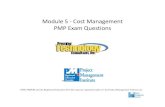Module 5 - Cost Management PMP Exam Questions