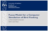 Fuzzy Model for a Computer Simulation of Bird Flocking