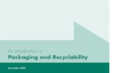 An introduction to Packaging and Recyclability