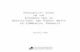 Feasibility Study on the Expanded Use of Agricultural and Forest ...