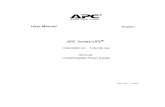 APC Smart-UPS XL SUM1500RMXL2U Data Sheet