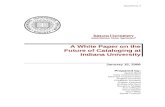 A White Paper on the Future of Cataloging at Indiana University