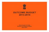 MEA Outcome Budget 2013-14