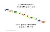 Emotional Intelligence for pre-teens ages 11-12
