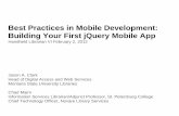 Best Practices in Mobile Development: Building Your First jQuery ...