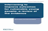 Intervening to improve outcomes for vulnerable young people: a ...