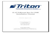 iLAN Ethernet Box for 9100 Installation Manual