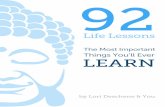 92 Life Lessons