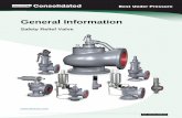 General Information on Consolidated Relief Valves