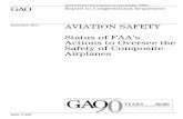 GAO-11-849 Aviation Safety: Status of FAA's Actions to Oversee the ...
