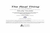 The Real Thing Study Guide