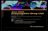 Your 2016 Prescription Drug List