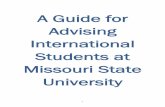 A Guide for Advising International Students at Missouri State