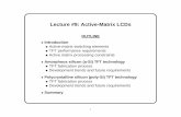 Lecture #9: Active-Matrix LCDs