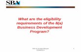 Helpful Tips to apply to the 8(a) Business Development Program ...