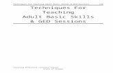 ABE/GED Techniques