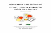 Medication Administration 5-Hour Training Course for Adult Care ...