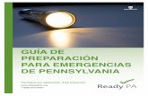 guía de preparación para emergencias de pennsylvania
