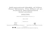 Self-perceived Health of Ultra Poor Women: The Effect of an ...