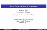 Theories of Classes of Structures