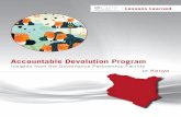 Accountable Devolution Program in Kenya
