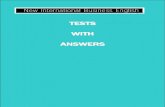 TESTS WITH ANSWERS