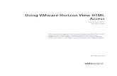Using VMware Horizon View HTML Access - Horizon View