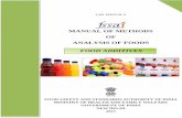 MANUAL OF METHODS OF ANALYSIS OF FOODS FOOD ADDITIVES