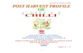 Post-Harvest Profile of Chilli