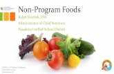 Non-Program Foods