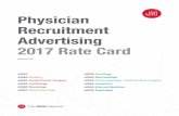 Physician Recruitment Advertising 2017 Rate Card