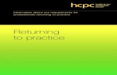 to download the returning to practice brochure