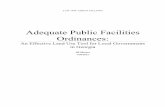Adequate Public Facilities Ordinances: