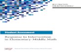 Response to Intervention in Elementary-Middle Math