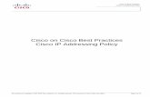 Cisco IT IP Addressing Best Practices