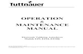 OPERATION MAINTENANCE MANUAL - Tuttnauer USA