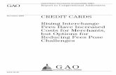 GAO-10-45 Credit Cards: Rising Interchange Fees Have Increased ...