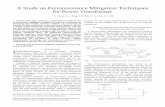 A Study on Ferroresonance Mitigation Techniques for Power ...