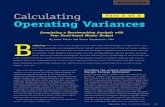 Calculating Operating Variances