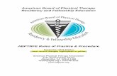 ABPTRFE Rules of Practice and Procedure