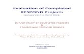 Evaluation of Completed Respond Projects