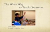 The Write Way to Teach Grammar - The IBSC