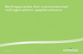 Refrigerants for commercial refrigeration applications