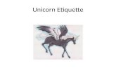 Unicorn Etiquette 8-12 years Powerpoint