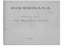 Rhodesiana No. 5, 1960