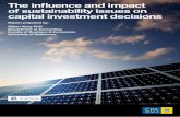 The influence and impact of sustainability issues on capital ...